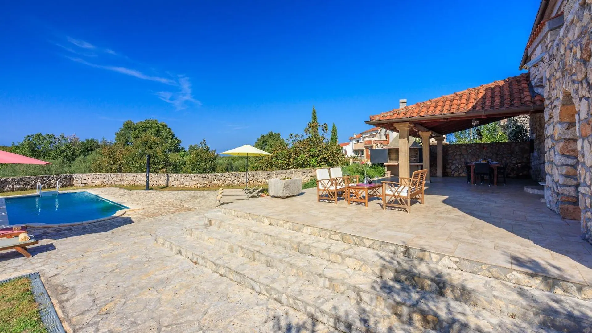 Villa Karlo - Sabljici - Island Of Krk - Traditional Stone Villa With Pool Sveti Anton  Croatia
