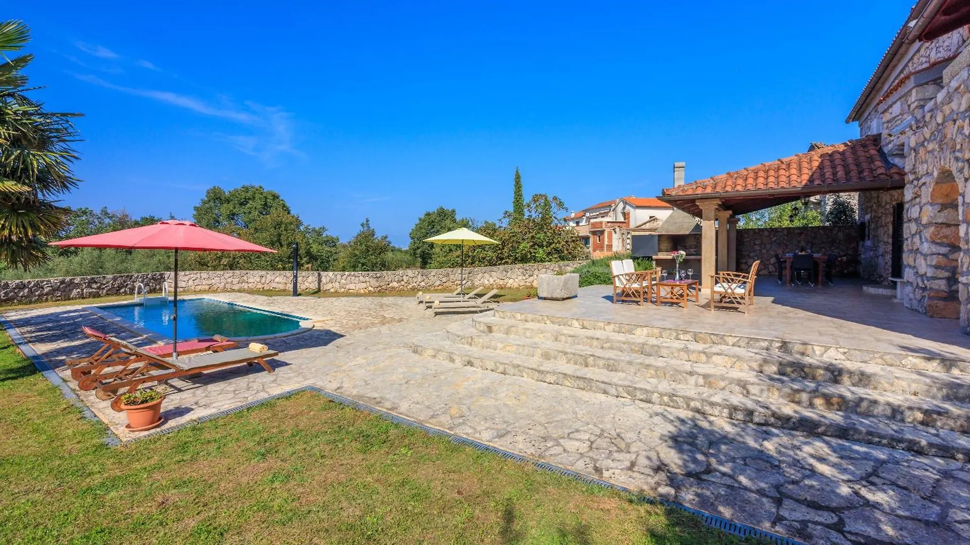 Villa Karlo - Sabljici - Island Of Krk - Traditional Stone Villa With Pool Sveti Anton  Croatia