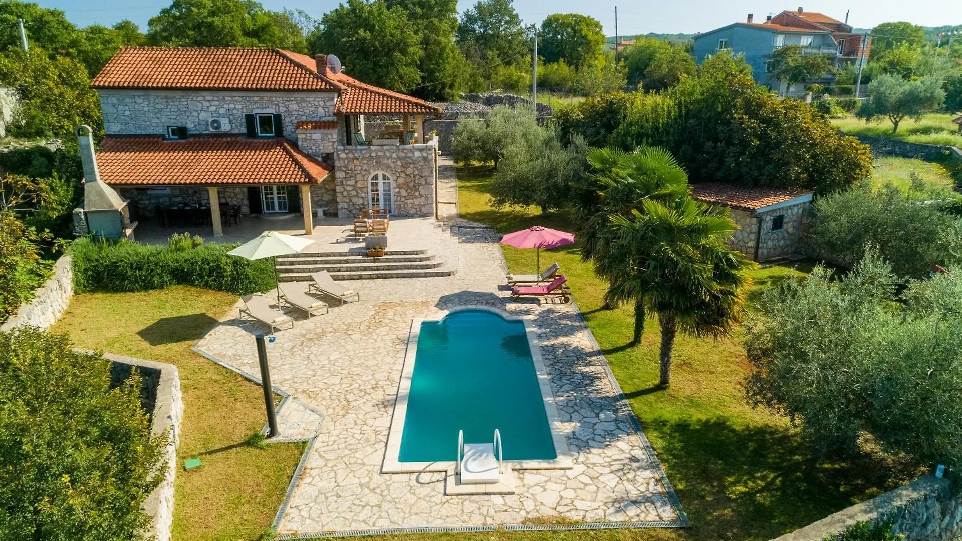 Villa Karlo - Sabljici - Island Of Krk - Traditional Stone Villa With Pool Sveti Anton  Croatia